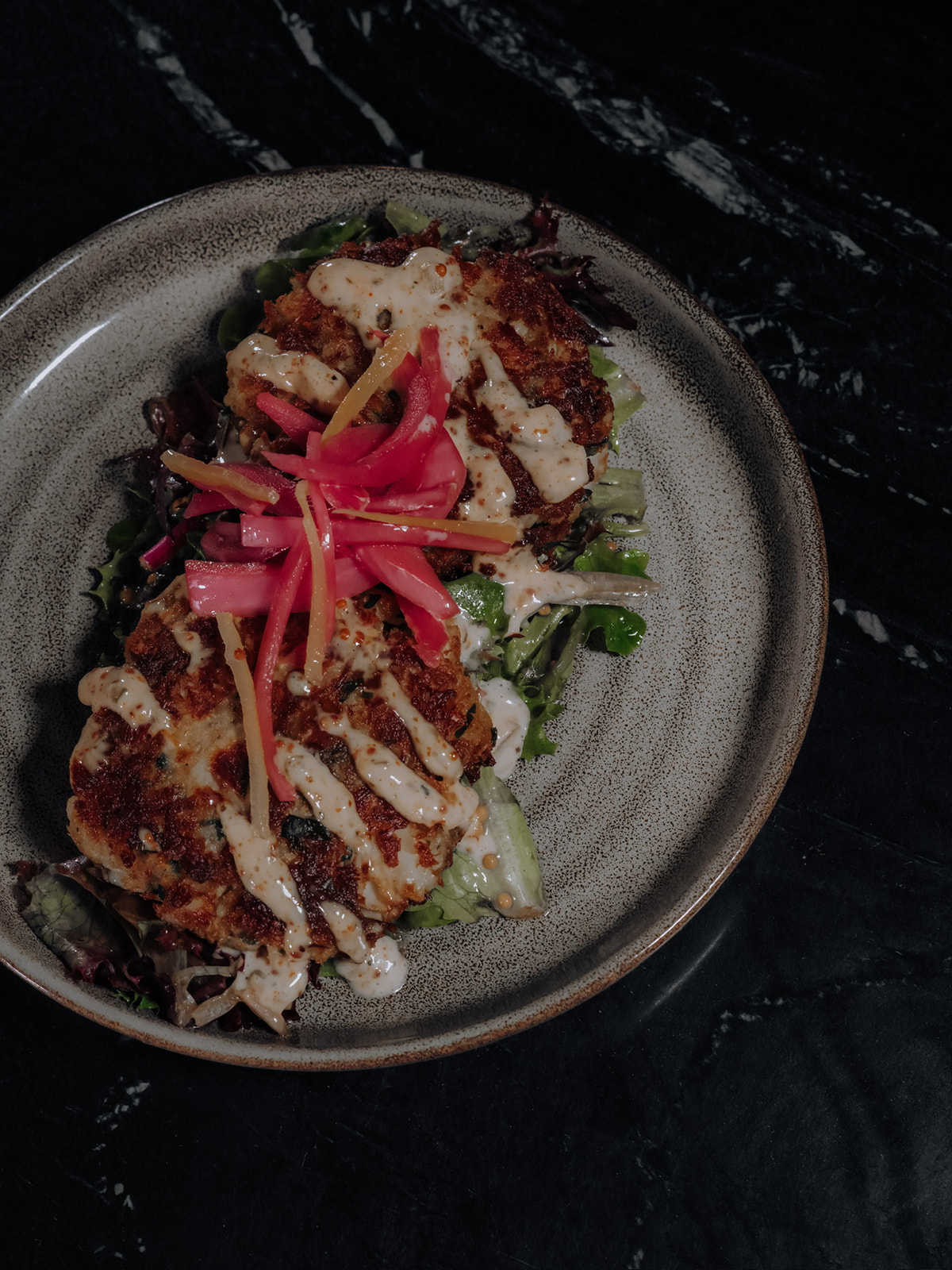 Crab cakes at The Tenderloin Room